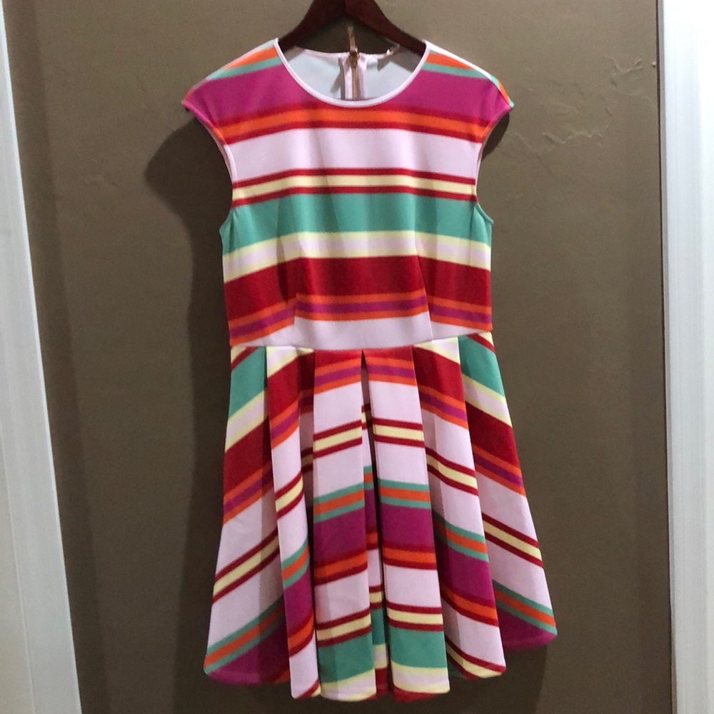 Fit and flare Ted Baker dress size 3